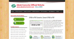 Desktop Screenshot of ebookconverter.com